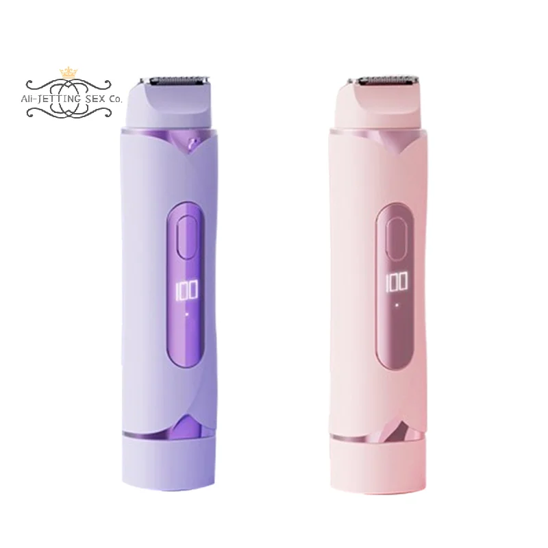 

Электрический триммер с двойной головкой и бритва для тела для женщин, подходит для линии бикини со встроенной системой безопасности