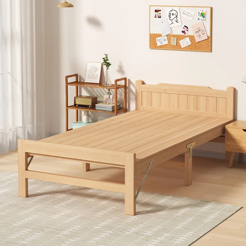 

Single Double Lunch break Children's household bed Small Simple bed 1.2 meters Hard board