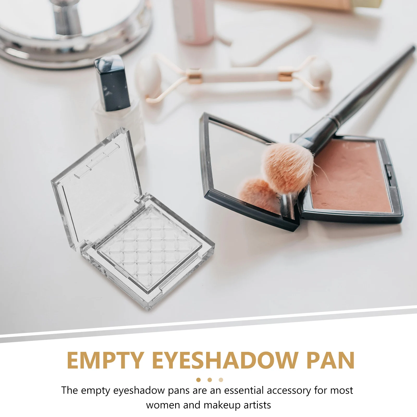 

25g FiveFlowerMeat Highlighter Empty Eyeshadow Pan Diy Cosmetic Case Makeup Container Blusher Palette For Women