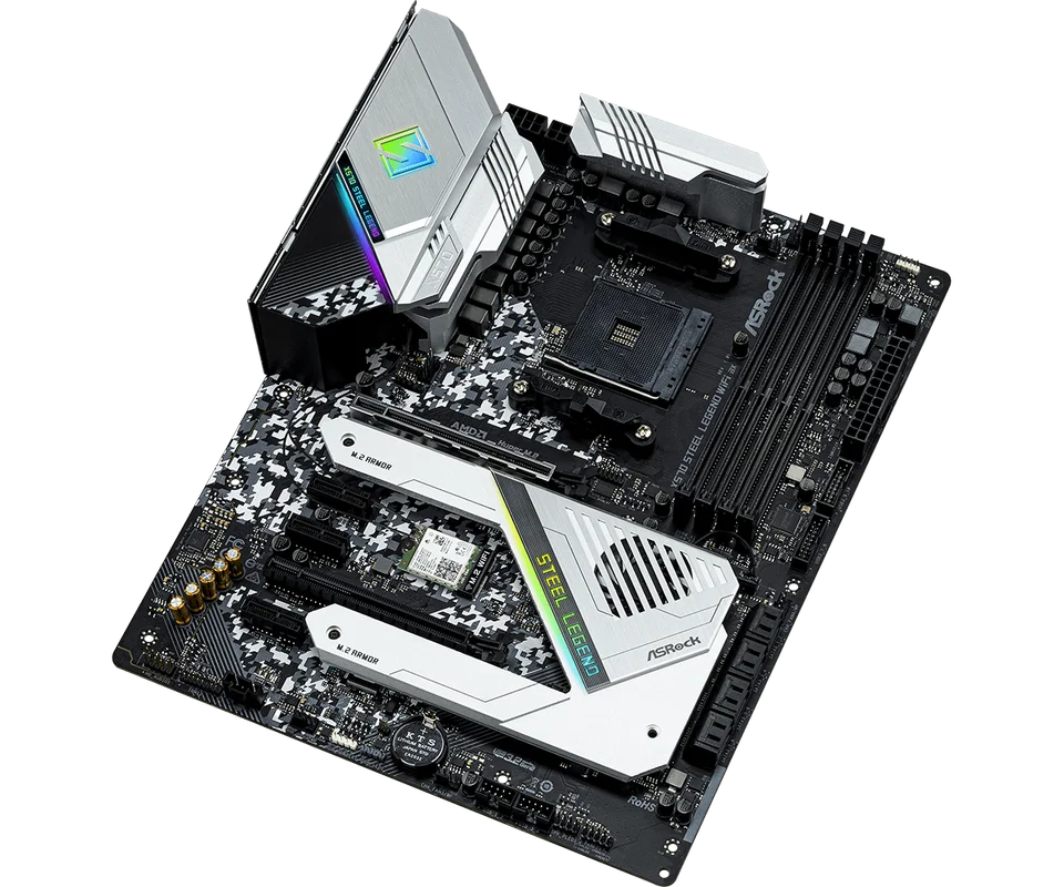 ASRock X570 Motherboard X570 STEEL LEGEND WIFI AX AM4 support