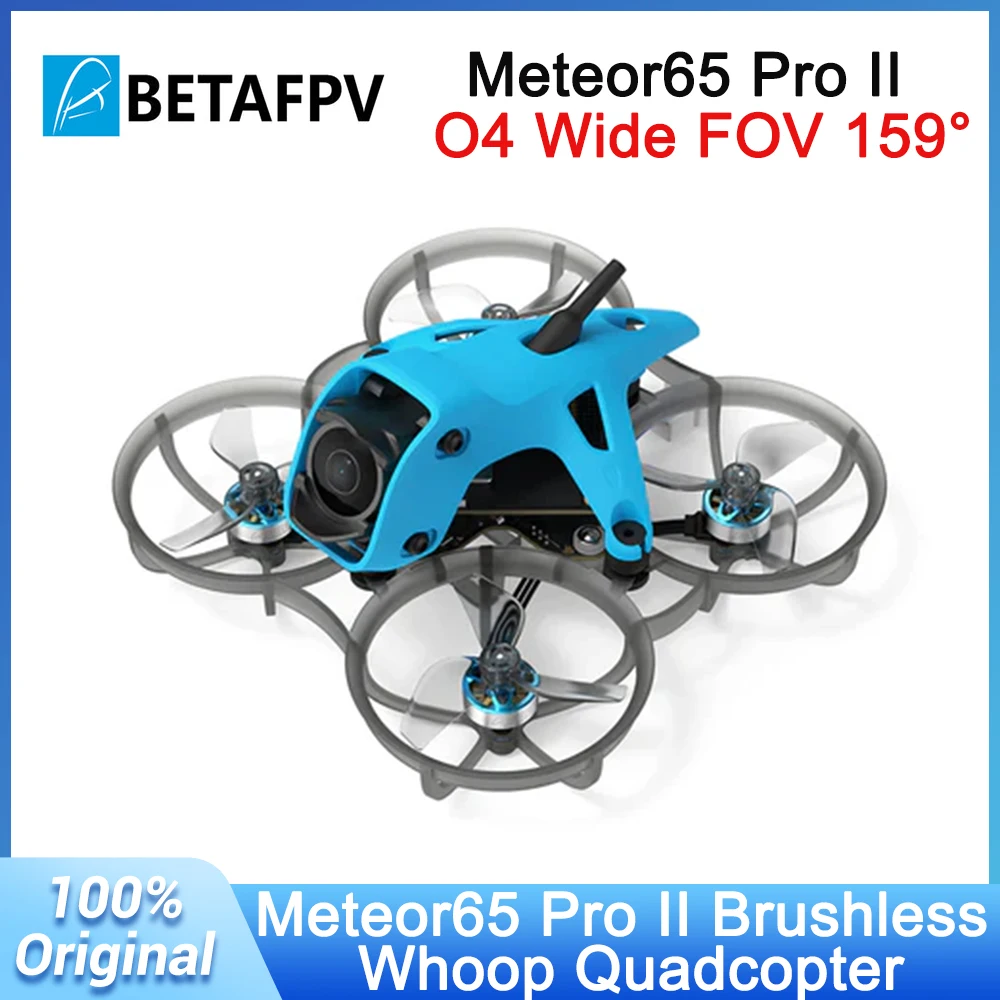 BETAFPV Meteor65 Pro II O4/PNP ELRS 2.4G Brushless Whoop Quadcopter with or without Battery Lava II 1S 480mAh 95C