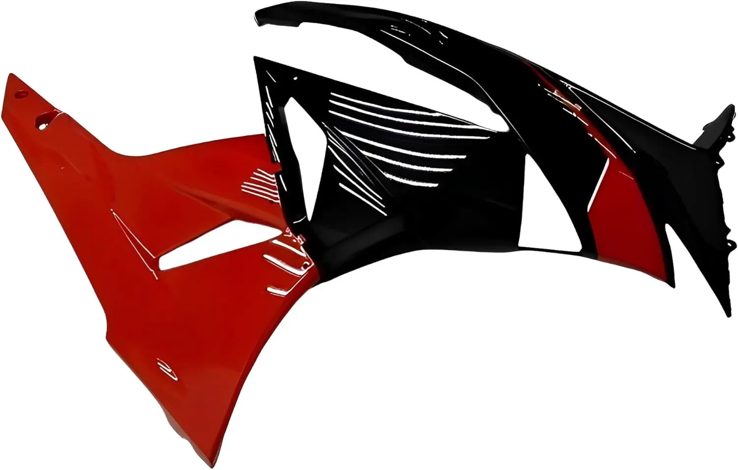 ชุดแฟริ่ง ABS สำหรับ Kawasaki ZX6R 636 2009 2010 2011 2012 09 10 11 12 รถจักรยานยนต์ สีแดงดำ ชุดแฟริ่ง ตัวถังรถ โครงรถ