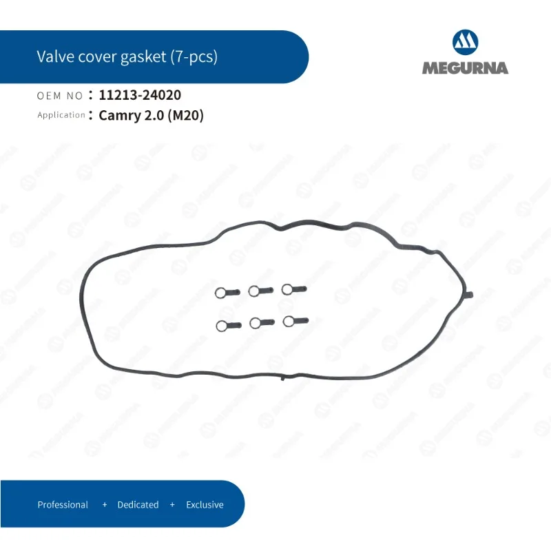 

MEGURNA 11213-24020 Valve Cover Gasket for Toyota Camry Corolla Innova Prius RVA4 Lexus ES NX UX M20 Engine Car Accessories