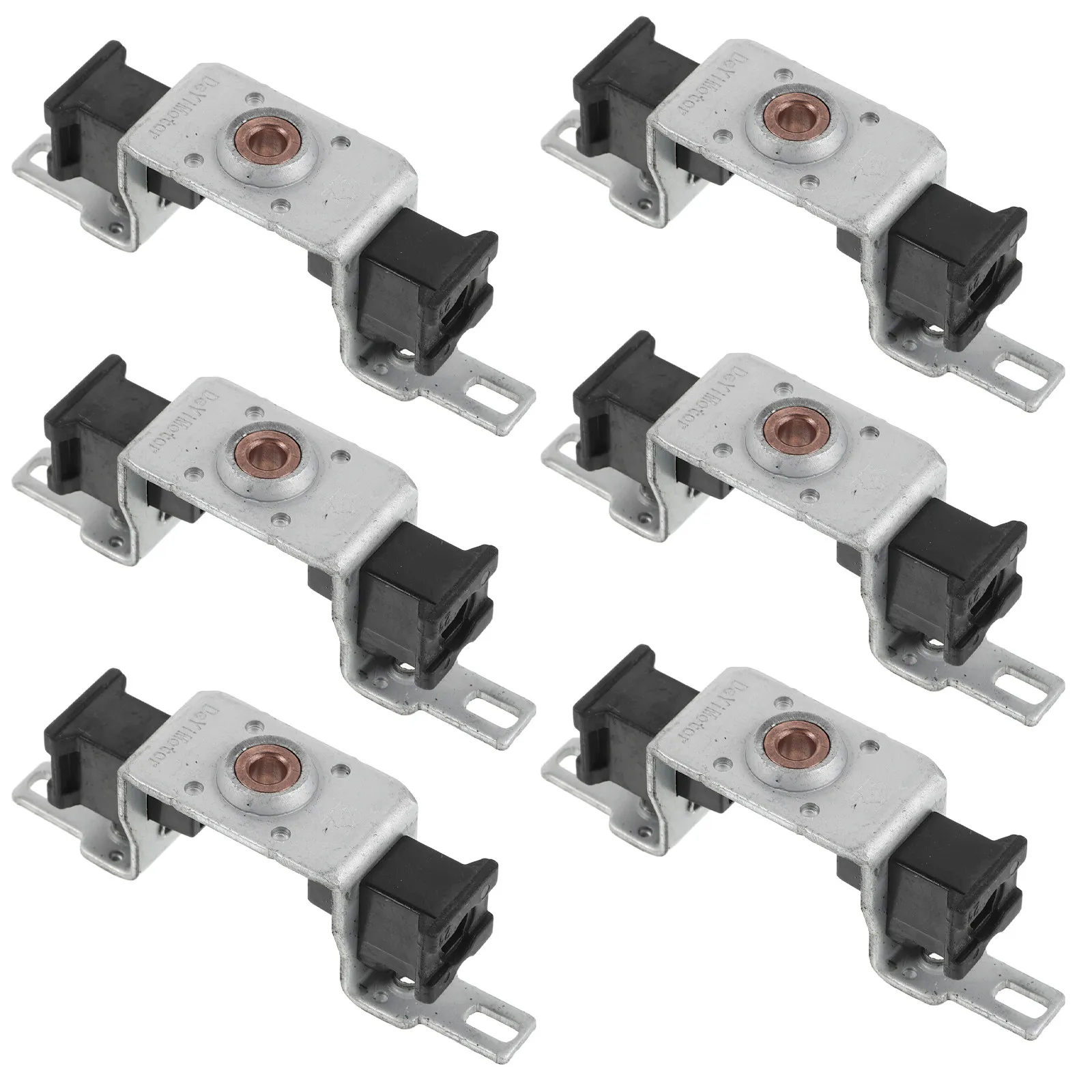6Pcs Carbon Brush Holder Universal Hair Dryer Motor Mounting Bracket Metal Replacement Ac Motor Brush Seat Repair Accessories