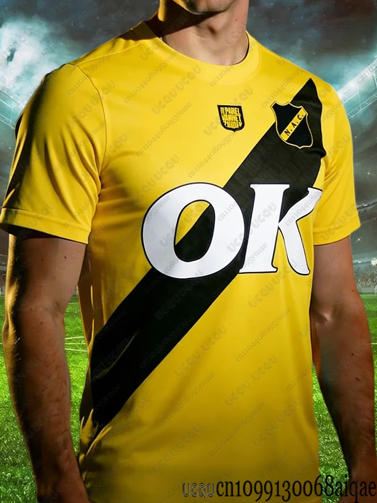 

Новые летние мужские футбольные майки, быстросохнущие велосипедные футболки, домашняя форма сборной Нидерландов Бреда 25-26 для взрослых/детей