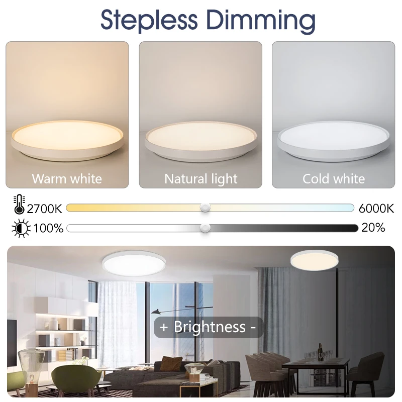 18 Inch Ceiling Lamp Tuya Smart Ceiling Light White Round RGBCW 220V Modern Smart Home Lighting For Living Room And Bedroom