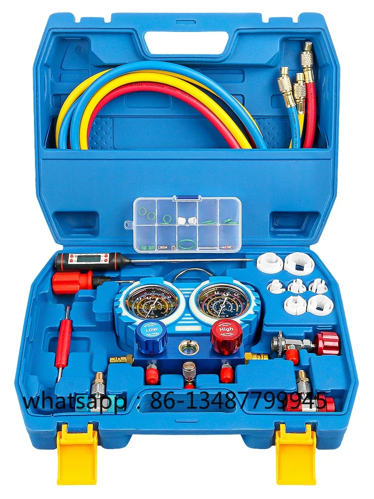 

Автомобильный кондиционер, измеритель фтора хладагента, соединительный термометр высокого и низкого давления Leon Tools