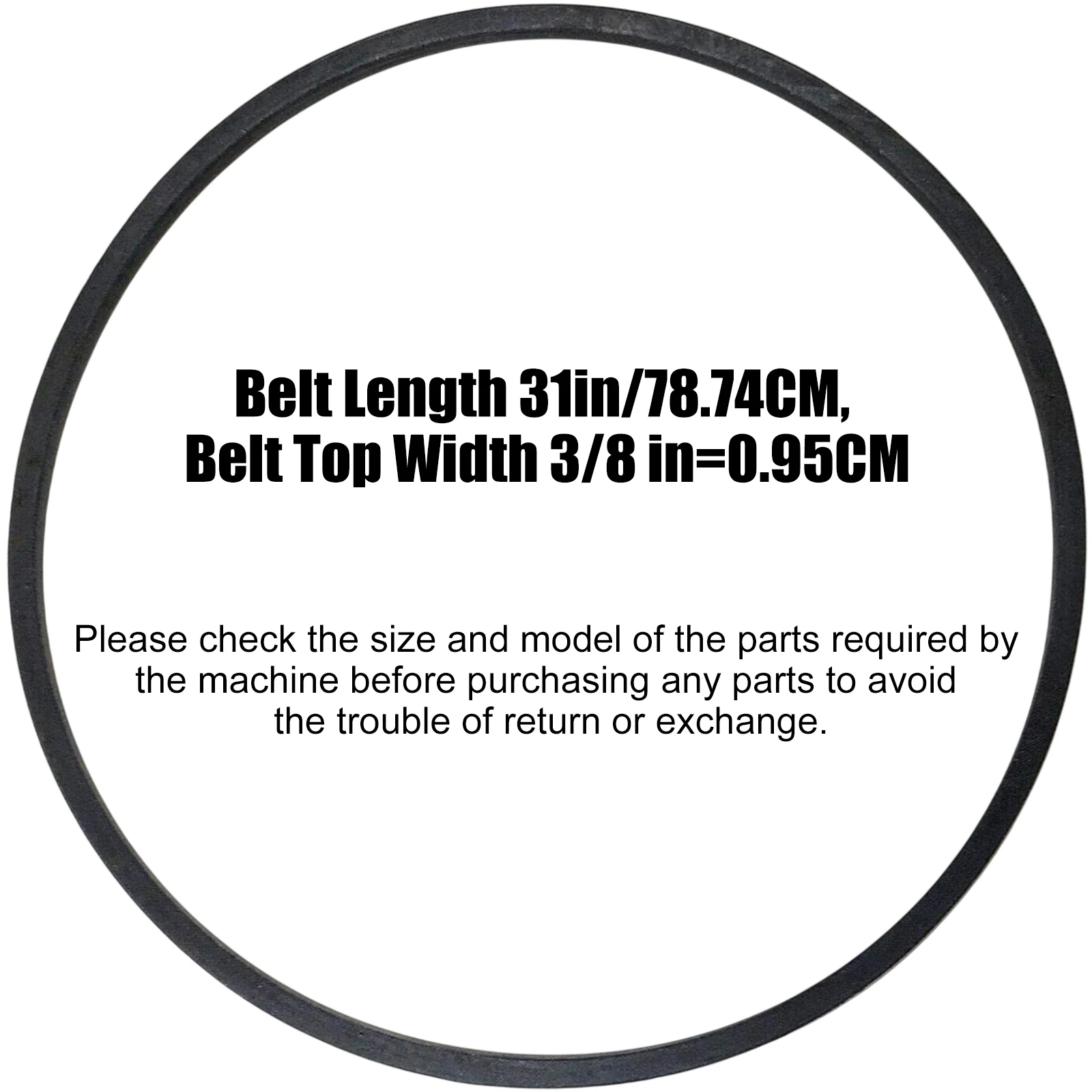 1751601 Drive Belt for Bolens Troy-Bilt Snow Thrower, Replaces GW-1751601 GW-B1751601 3/8