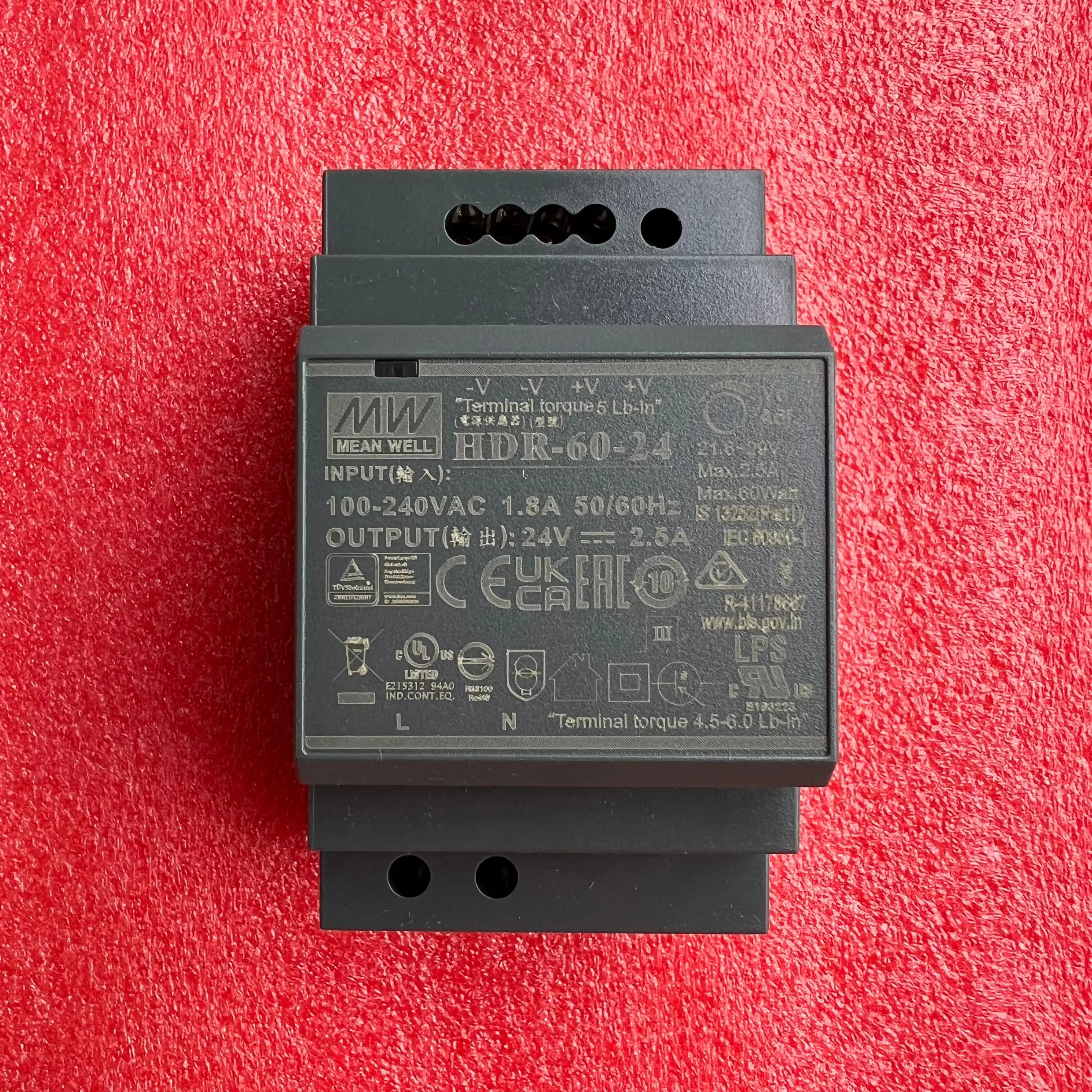 MEAN WELL HDR-60 HDR-60-5 HDR-60-12 HDR-60-24 Ultra Slim Step Shape ail HDR-60 5V 12V 24V