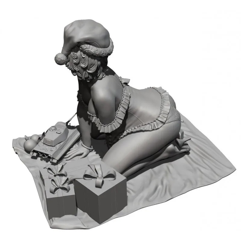 Figurine modèle GK en résine 75mm, kit non assemblé et non peint