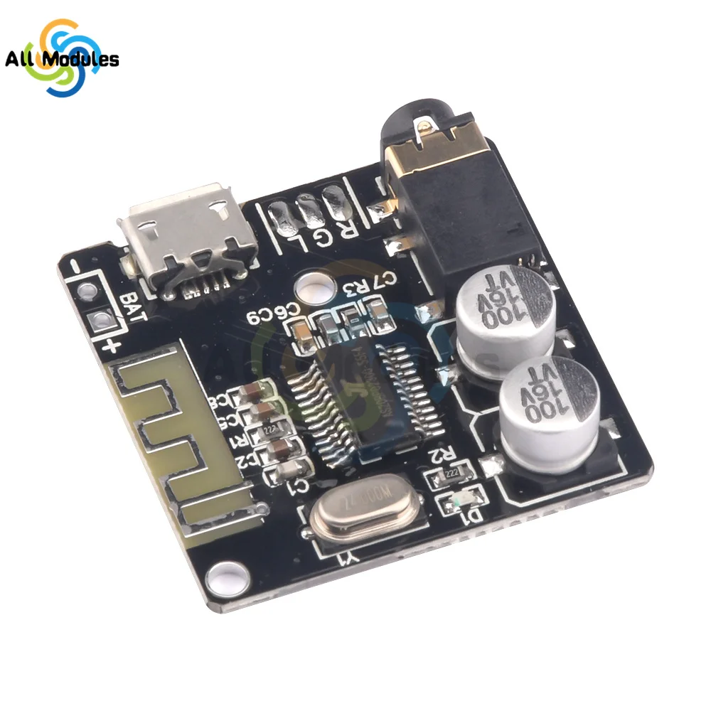 DIY Bluetooth Audio Receiver Board Bluetooth 5.0 MP3 Lossless Car Audio Decoder Board Wireless Stereo Music Module VHM-314