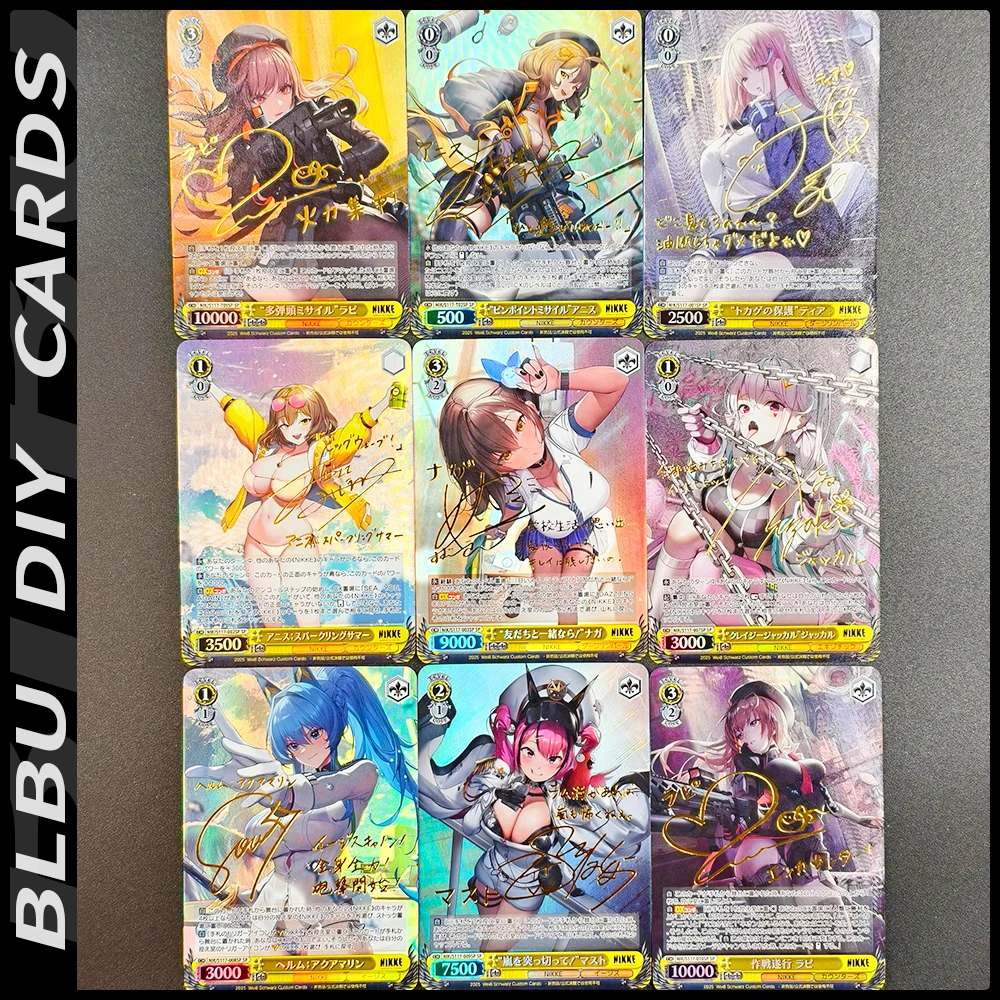 بطاقات BLUBU WS NIKKE Weiss Schwarz بطاقة آلهة النصر مثير ACG Weib لعبة بطاقة توقيع لتقوم بها بنفسك بطاقات أنيمي القابلة للجمع #6