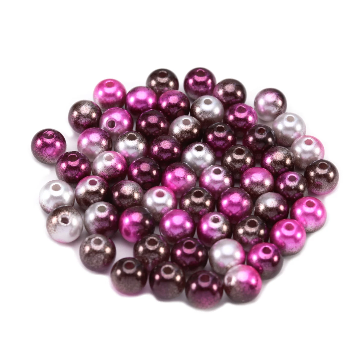 Louleur Nachahmung Runde Perlen Acryl Spacer Perlen Lose Perlen Für Schmuck Machen DIY Kleidungsstück Perlen Perlen DIY Armband – Detail 5