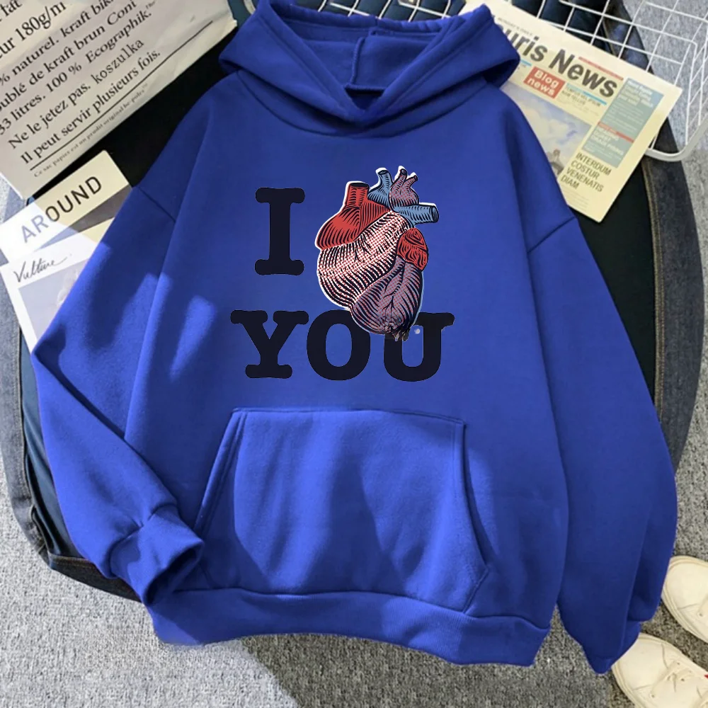 

ruly love you Valentine's Day t women men winter clothes women anime hoodie hoodies streetwear clothes harajuku sweatshirt y2k