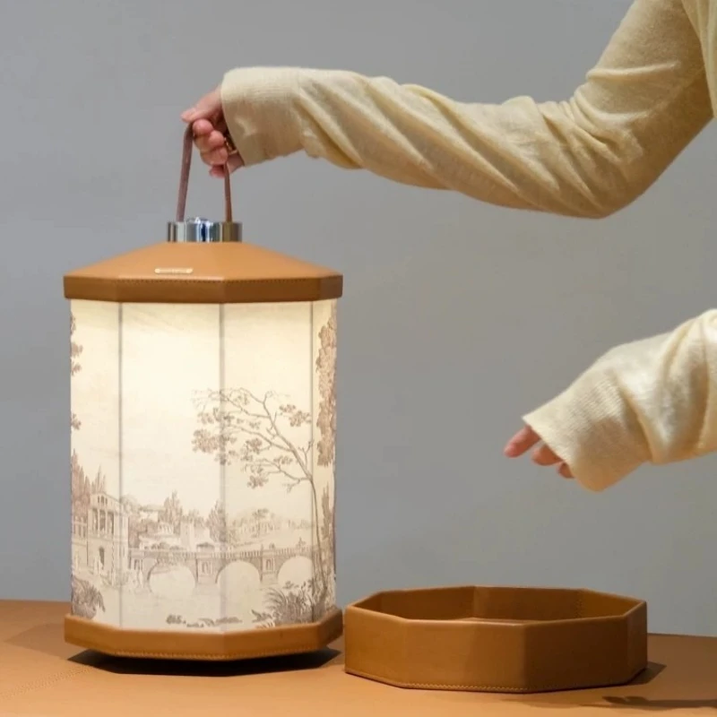 

Bedroom bedside lamp ambient decorative lamp wireless charging