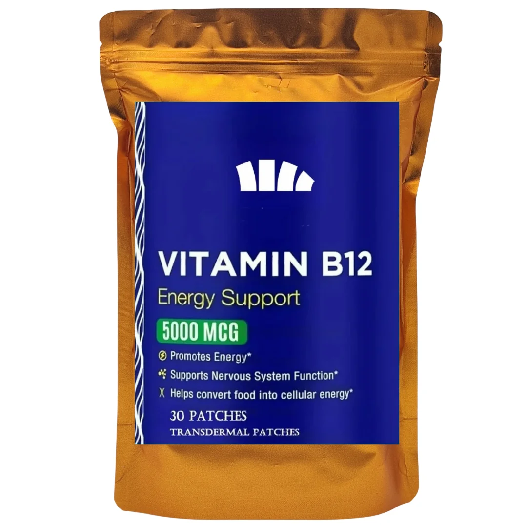 

30 пластырей, транспарительные пластыри с витамином B12 — пластырь для энергетической, метаболизма и нервной системы, поддержка здоровья
