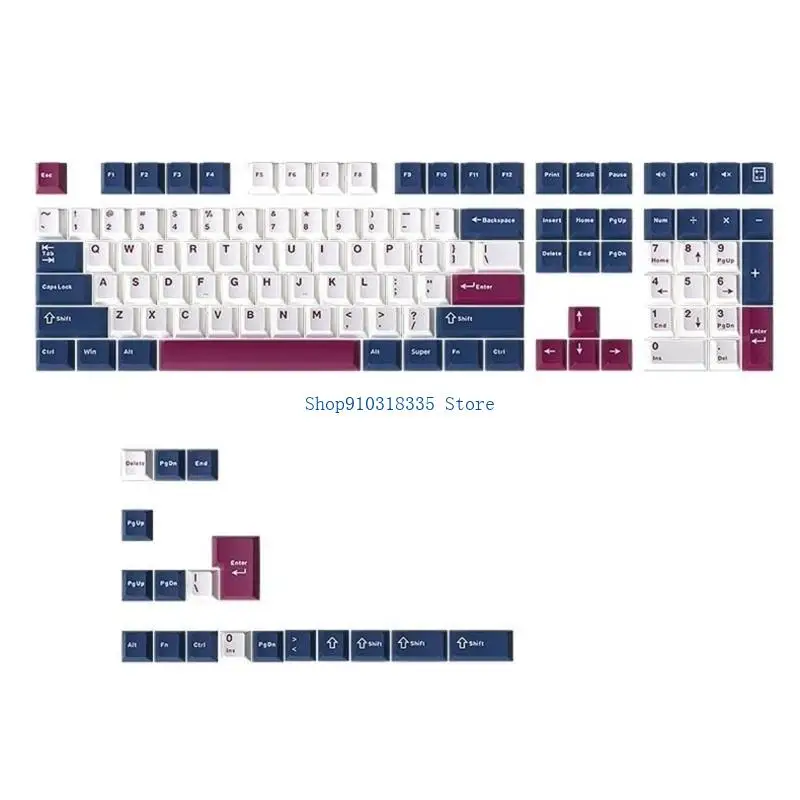 Mech Soldier 126 Keycap Original Height Double Shot Color Molded PBT Keycap for Professional Typists and Gamers