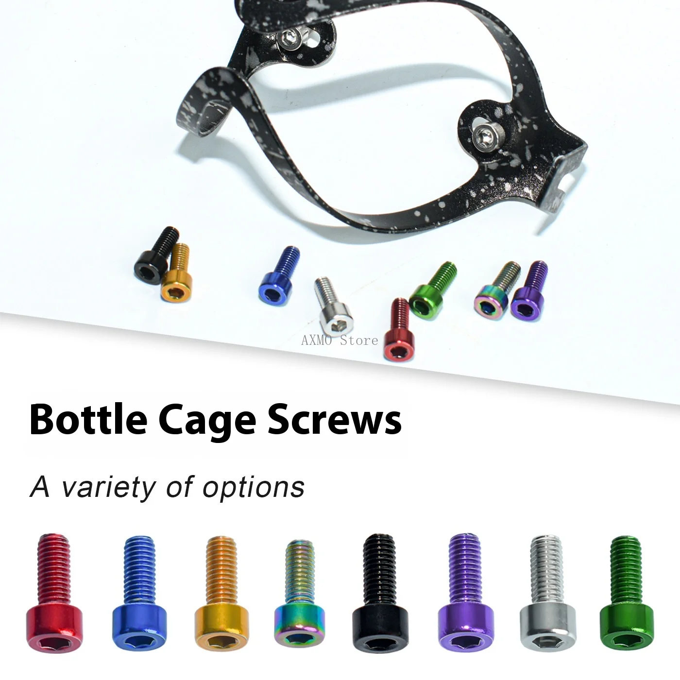 

2 шт. винты для велосипедной клетки SRUOEC M5 × 12 мм, сверхлегкие болты-держатели из нержавеющей стали, аксессуары для дорожного велосипеда MTB, 8 цветов