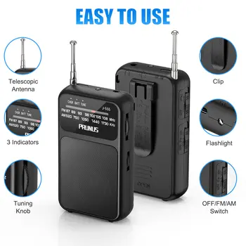 10 最佳銷售 袖珍調頻收音機 - №10