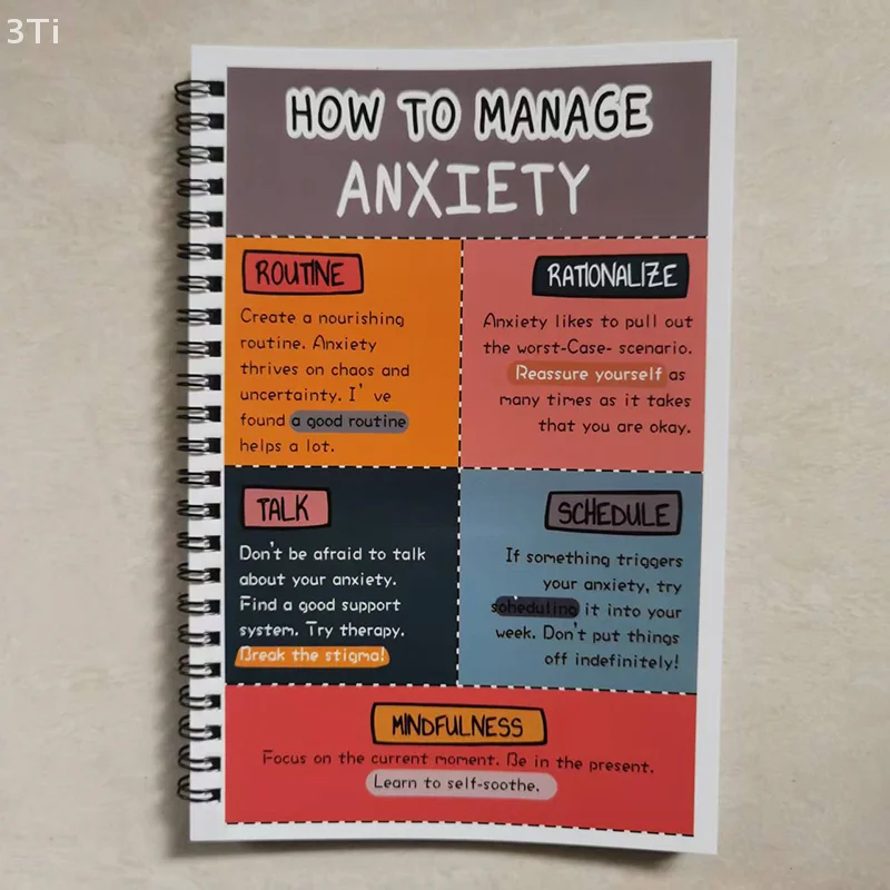 كتاب التوتر، دليل تنظيم العاطفة، مذكرات التنظيم العاطفي المحمولة للصحة العقلية في المنزل والمدرسة