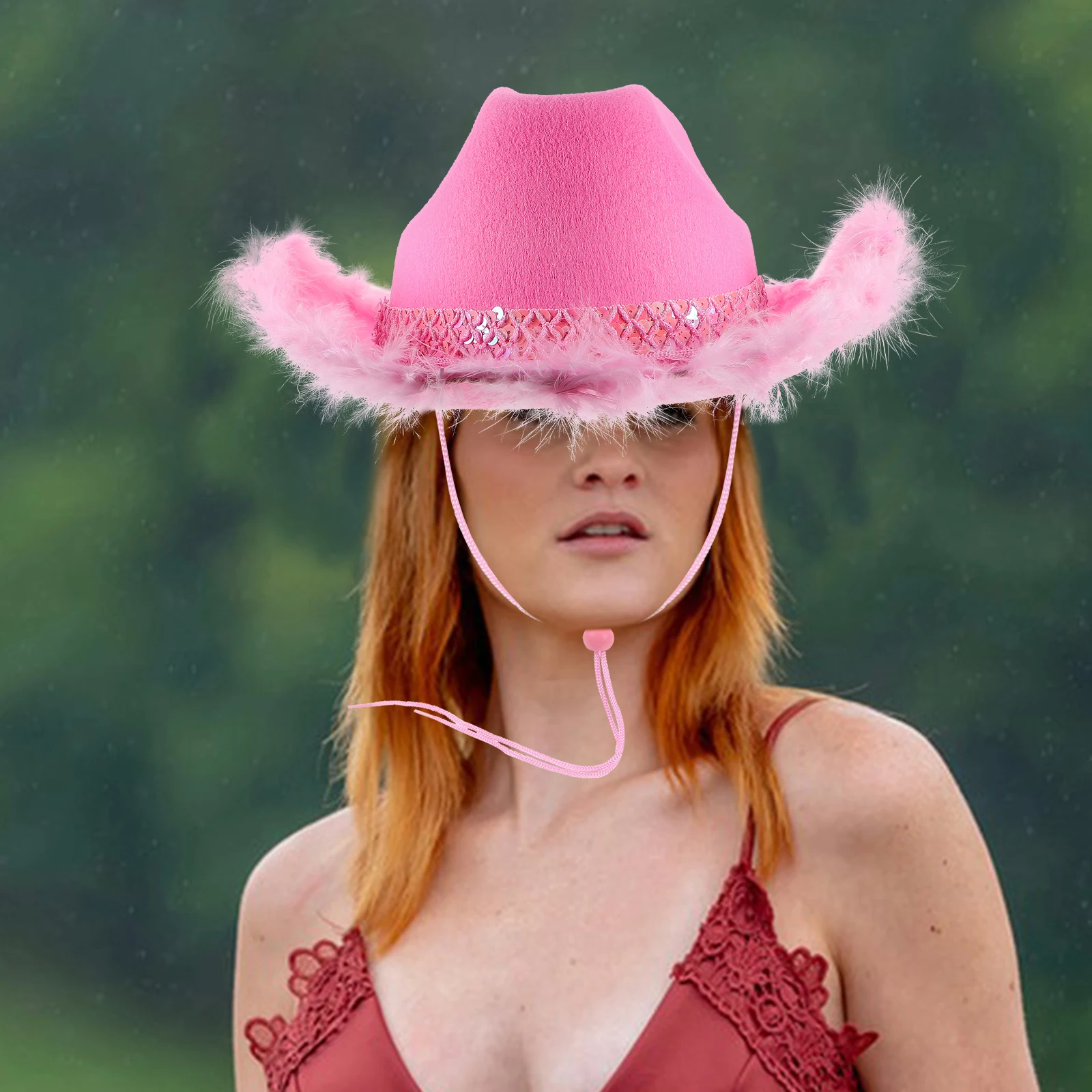 

Western Cowboy Cowgirl For Cowgirl Style Cow Women Hat Adjustable Women Hat Adjustable Hats Festive Accessories
