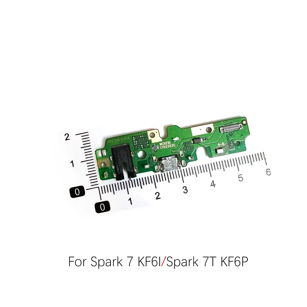 USB Charge Port Dock Connector Charging Board For Tecno Spark 7 7T Spark7P Spark7Pro KF7J KF6I KF6P KF8 Repair Replacement Part