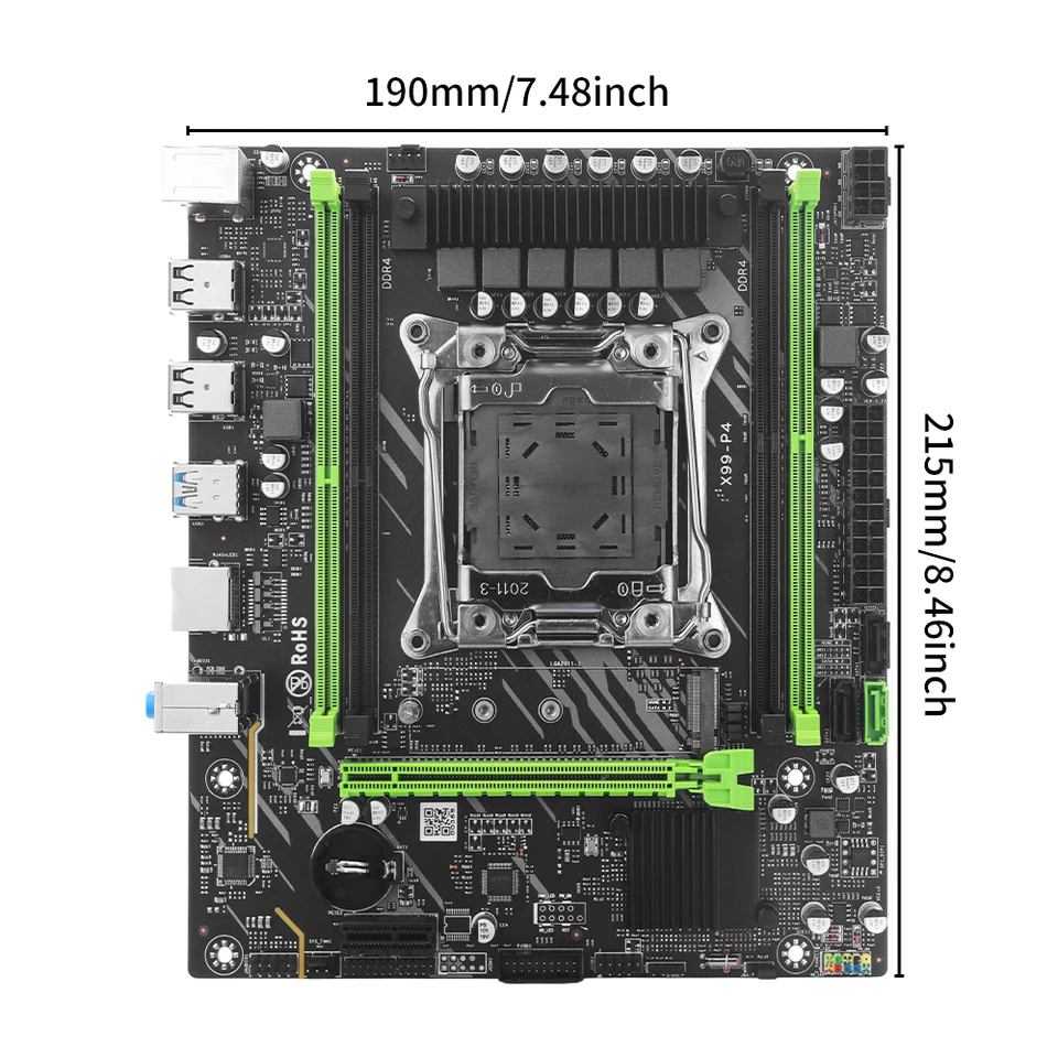 SOYO Gaming Motherboard X99 BSF C612 Intel Kit Xeon E5 2640 V4CPU