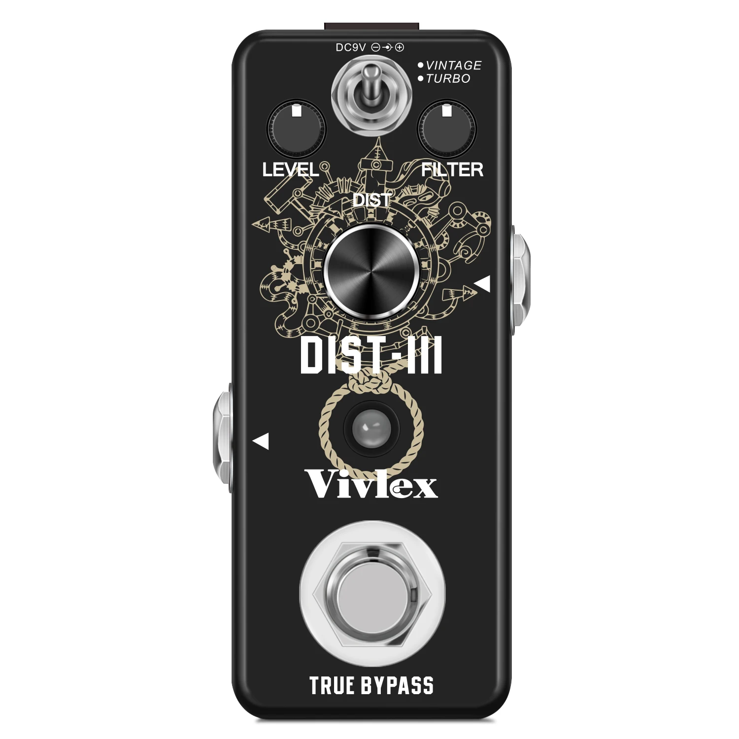 Vivlex Guitar Pedal Distortion III RAT Distortion Effects Styles Classic Smooth Vintage Turbo DIST Sound DV 9V mini Pedais view 6