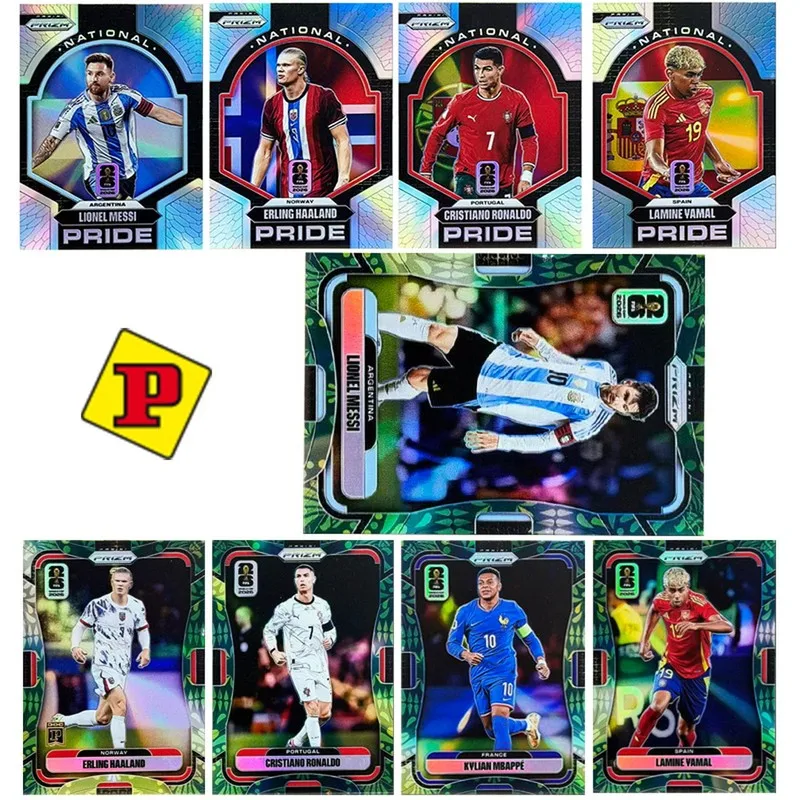 DIY PANINI Football World Cup Character collection card Lionel Messi Cristiano Ronaldo Lamine Yamal Erling Haaland Mbappe toy