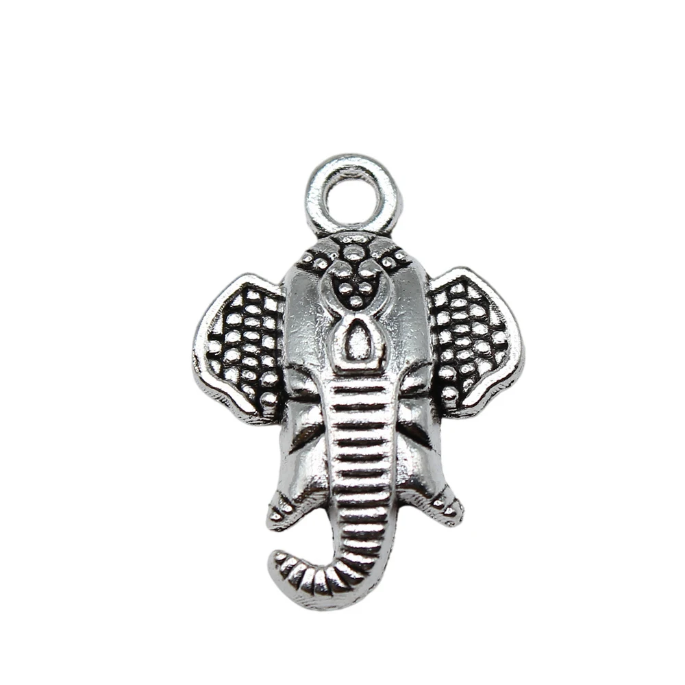 Nail Charms Elephant Charms Jewelry Making 22x16mm 10pcs