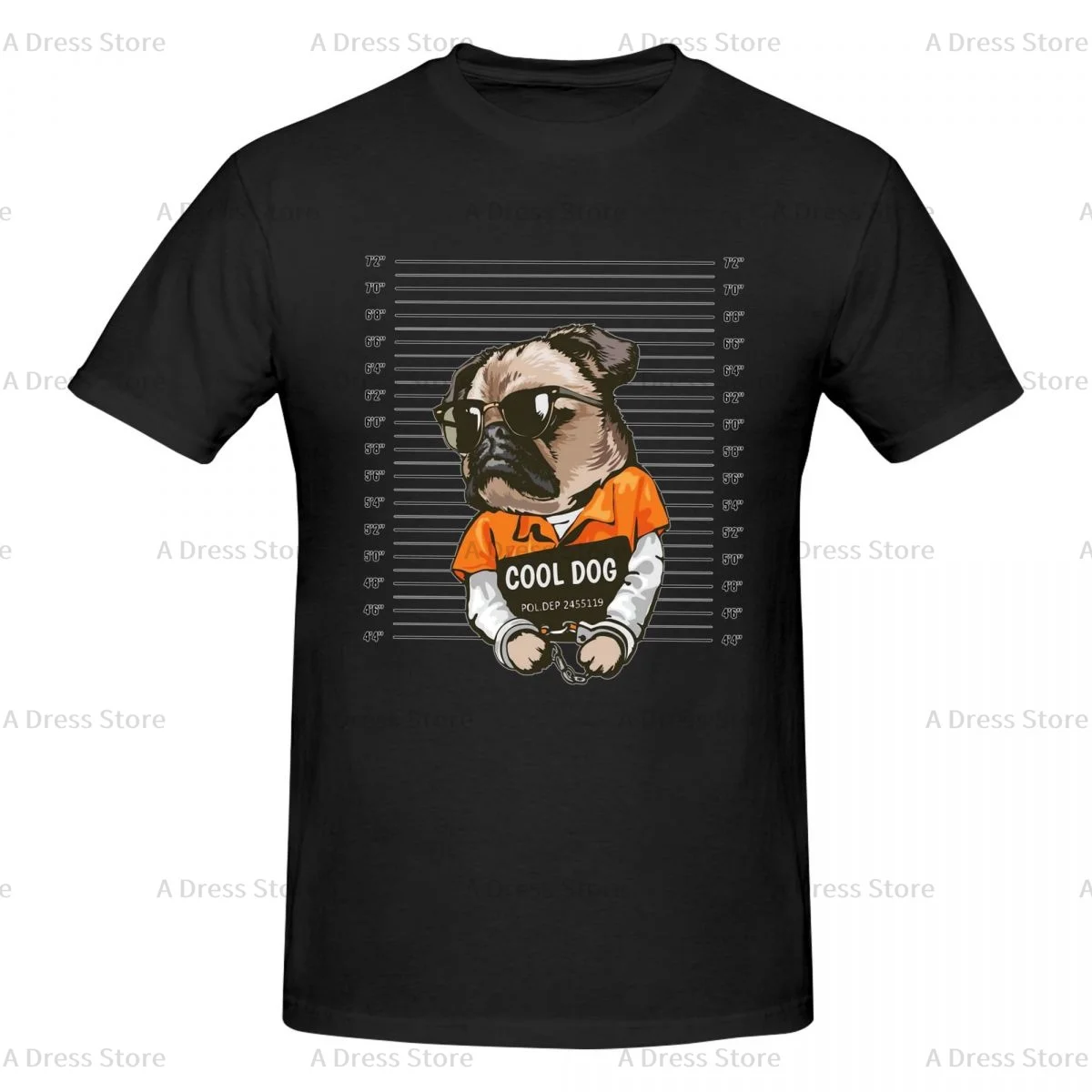 Cute Dog Pets Bulldog Men's round neck Oversized T-shirt,Men's summer Vintage Casual Cotton Tee Shirt Gift