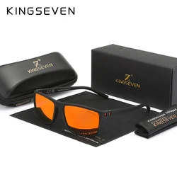 KINGSEVEN Mirror Lens Sunglasses For Men Women Driving Protect UV400 Polarized Glasses Cycling Anti-slip Accessory Party Eyewear