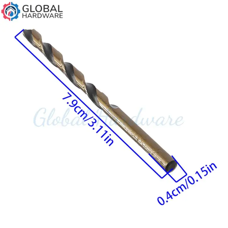 لقمة مثقاب كوبالت HSS مقاس 4.5 مم - مثالية لحفر حديد الفولاذ المقاوم للصدأ | أداة ساق مستديرة لأشغال المعادن وملحقات أدوات الطاقة #3