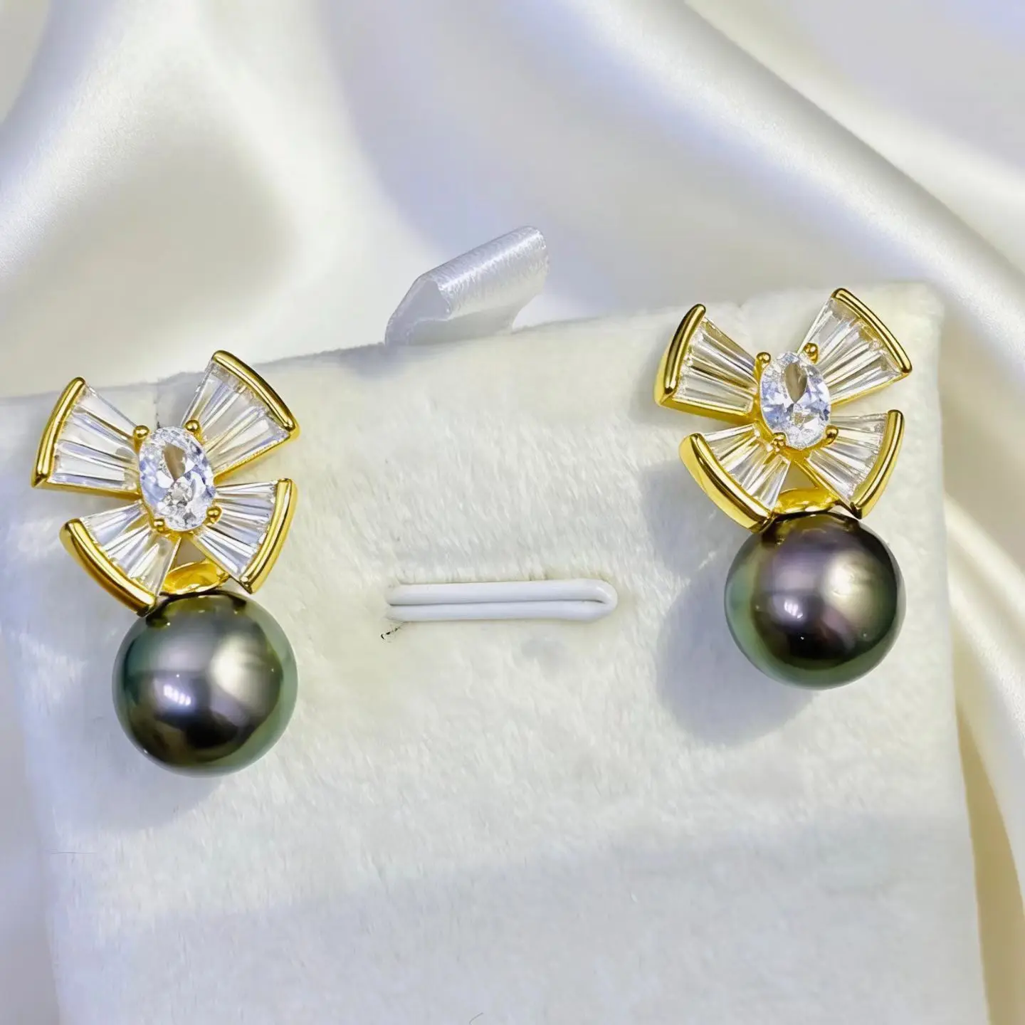 

S925 Sterling Silver Earrings Mount Findings Settings Base Mounting Parts Accessory Fittings for 9-10mm Pearls