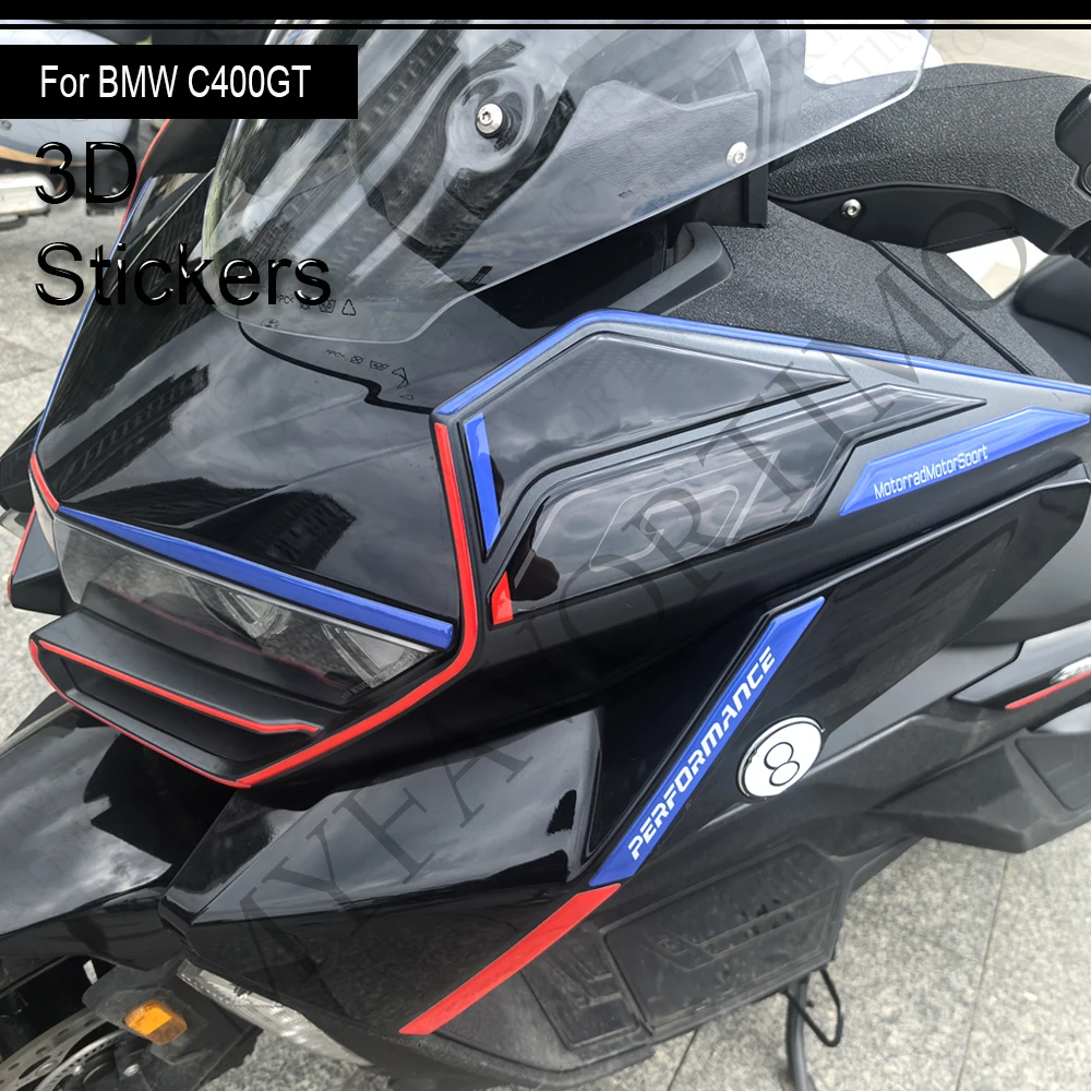ل BMW C400GT C 400 GT C400 سكوتر الجسم شل هدية الحاجز ملصقات الشارات الزجاج الأمامي شاشة 2023 2024 2025 ﻿