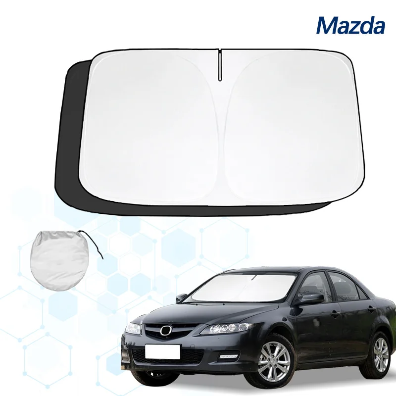 

Windshield Sun Shade for Mazda 6 2014-2024 for Mazda6 Accessories Sunshade Foldable Window Sun Visor Protector Blocks UV Rays