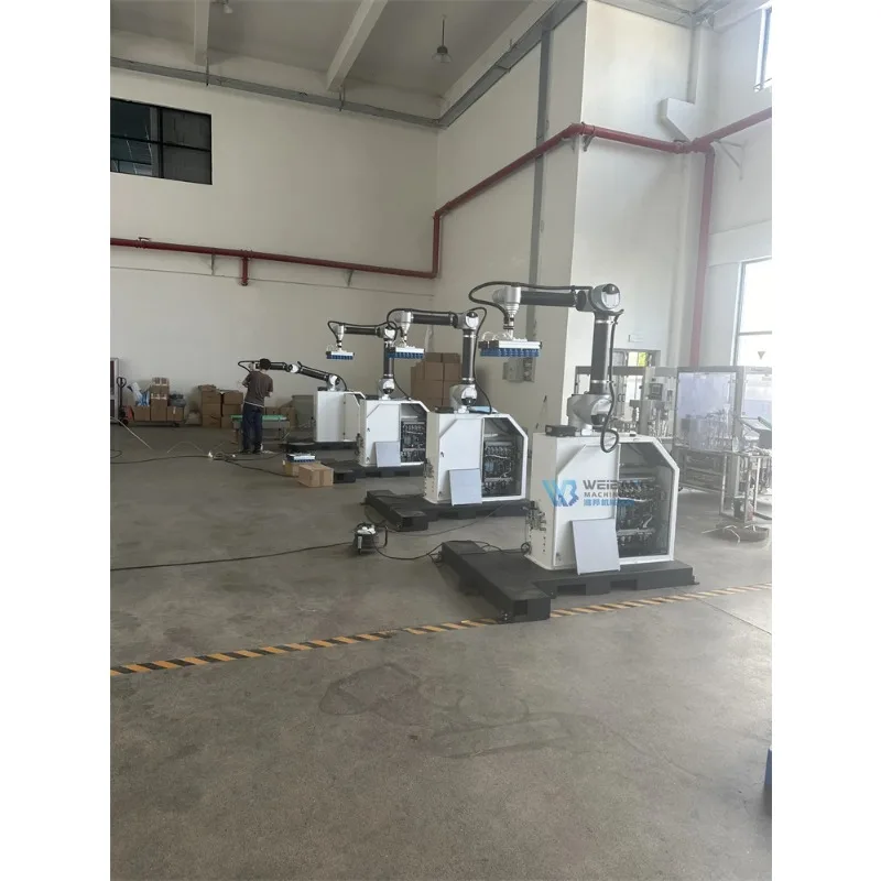 Automatic Column Stacker Bag Carton Palletizer with Conveying Line