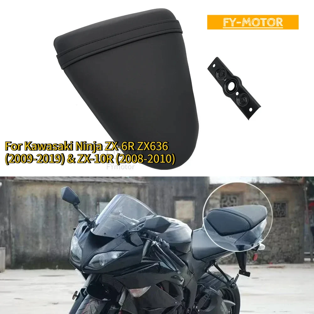 

Motorcycle Rear Passenger Pillion Seat Cushion Fit For Kawasaki Ninja ZX-6R ZX636 (2009-2019) & ZX-10R (2008-2010)