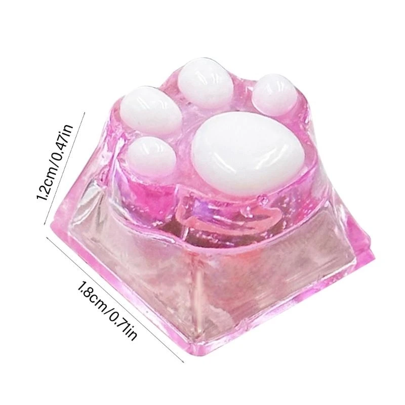 W91A индивидуальная смола Keycap Lovely Claw Personality Translucally Keycap