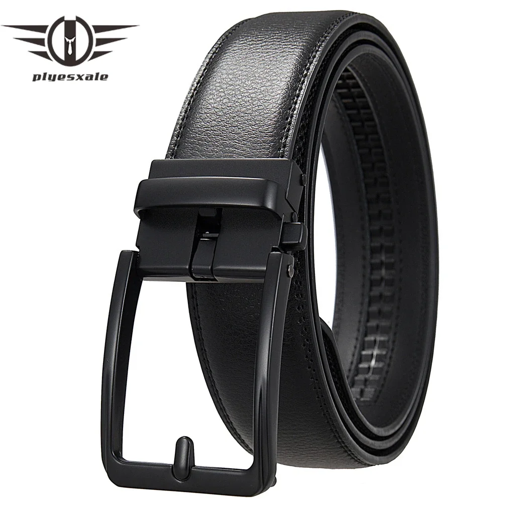 Top Quality Mens Black Belts Luxury Adjustable Genuine Leather Brown Belt For Men 3.5cm Width Formal Suit Waist Belt Male B1338