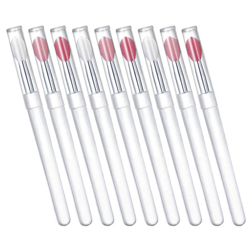 

9 Pcs Lip Brush Brushes for Lipstick Makeup Dust-proof Face Cream Applicator Plastic