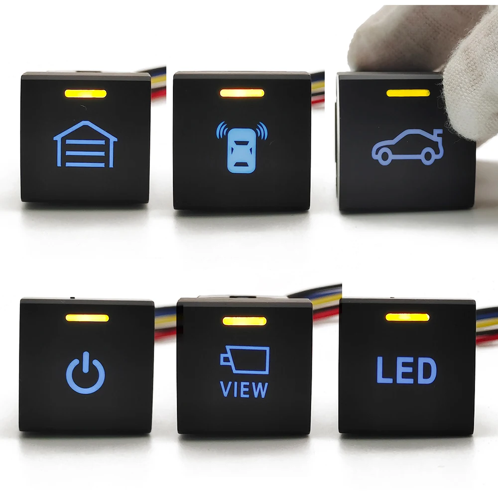 1Pc Car LED Fog Light Bar Camera View Garage Control Switch Power On Off Button For Toyota Camry Corolla 2018 Rav4 2019 2020