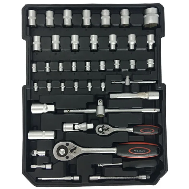 High Quality 186pcs Trolley Tool Set Tool Kit with Socket Wrench Household Hand Tool Set