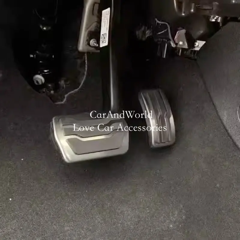 Aluminium Alloy Car AT Foot Rest Pedals Accelerator Gas Pedal Brake Cover Non-slip Pads For Ford Mondeo Fusion 2013-2020