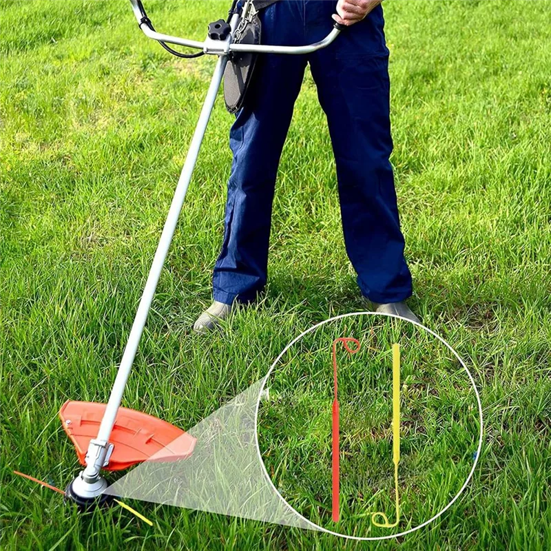 

ABKW-Flexible Line Blades Replacement 48-Pack For Trimmer Edger–Most Universal Weed Eater Blades, For Trimmer Head
