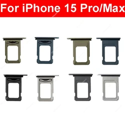 For iPhone 15 Pro 15Pro Max Dual Single SIM Card Tray Holder SIM Card Reader Slot Replacement