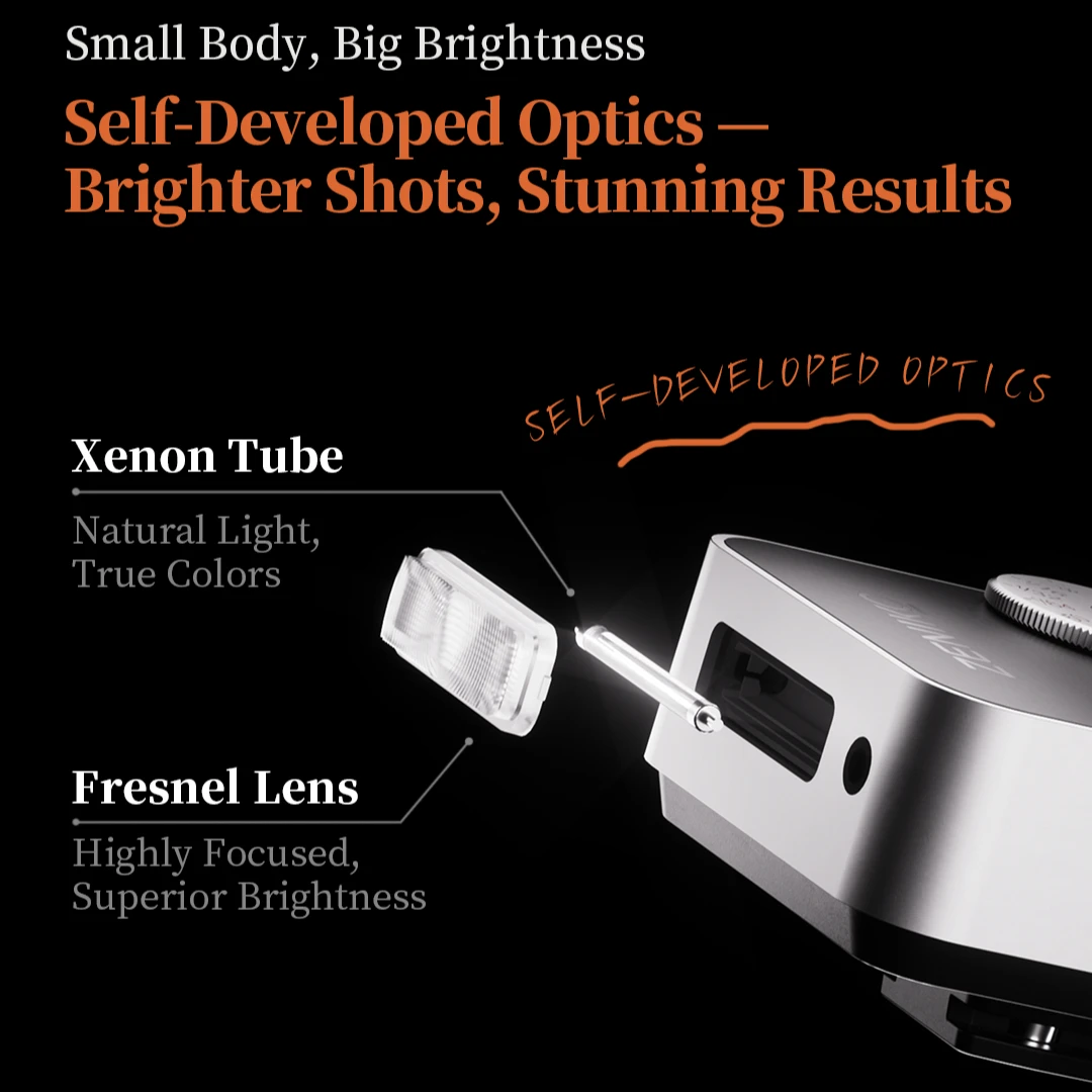 ZENIKO ثنائي الطلب كاميرا صغيرة ضوء فلاش ZA12 مناسبة ل Fujifilm XM5 XT3 فلاش كانون نيكون سوني أوليمبوس ريكو العلوي ريترو فلاش