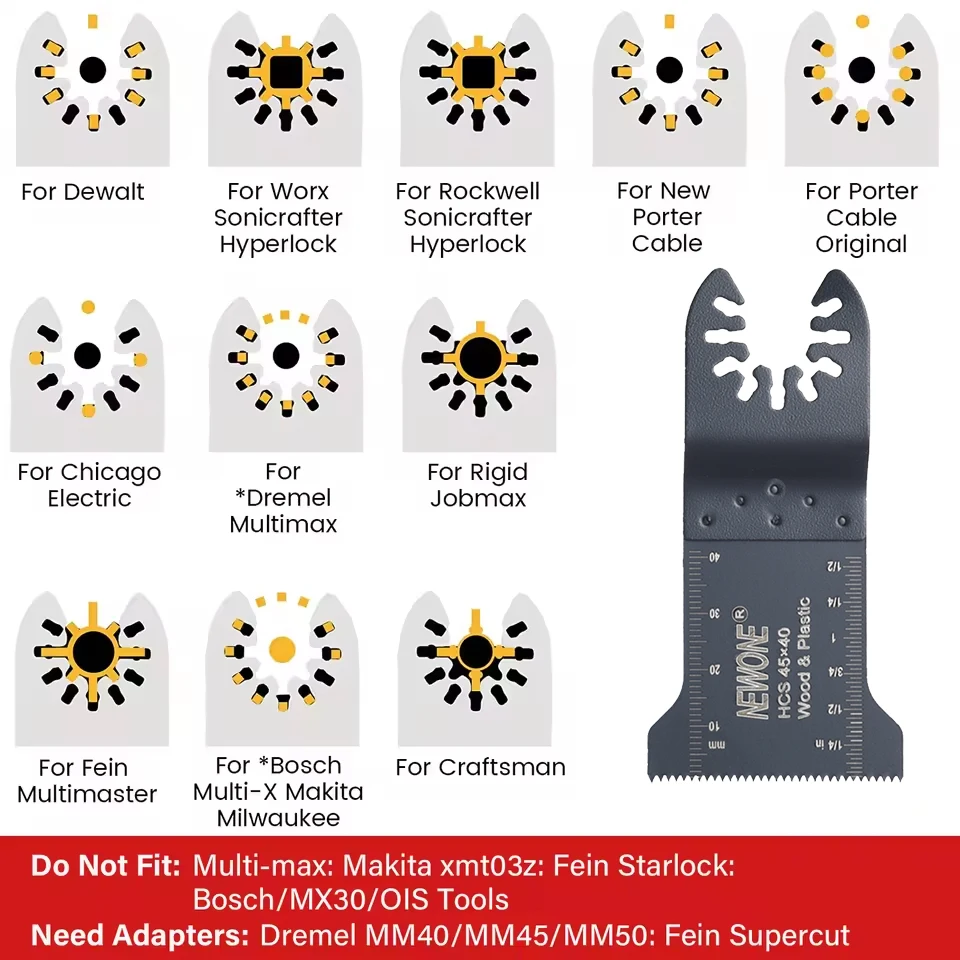 15PC Swinging Saw Blade Cutting Blade Multi-Function Saw Blade Suitable for Most Machines Such as MAKITA