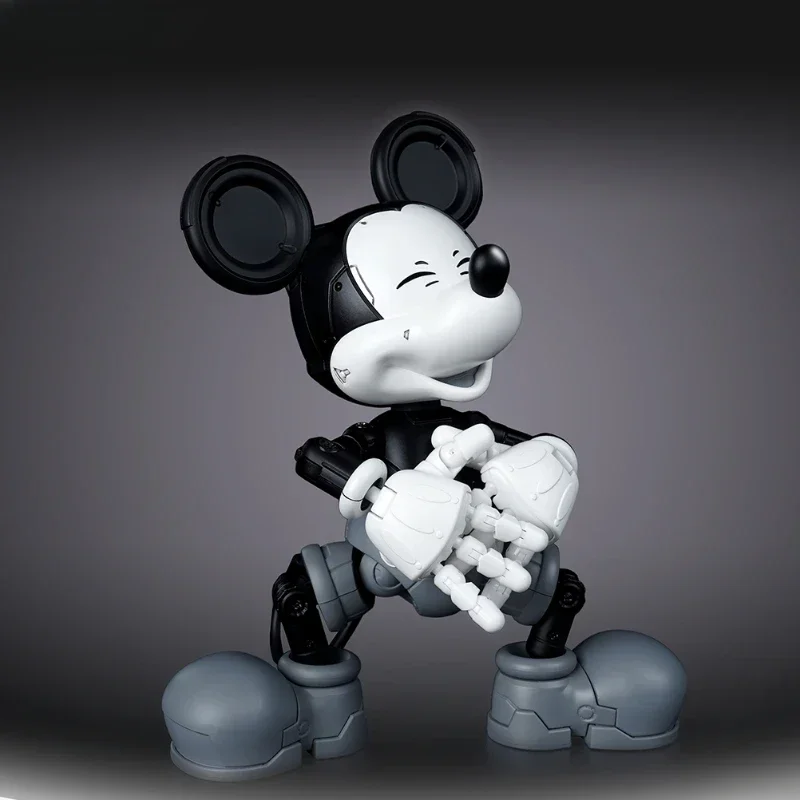 17cm Disney Black White Colorful Mickey Mouse Anime Action Figure Desktop Model Collection Garage Kit Birthday Christmas Gift
