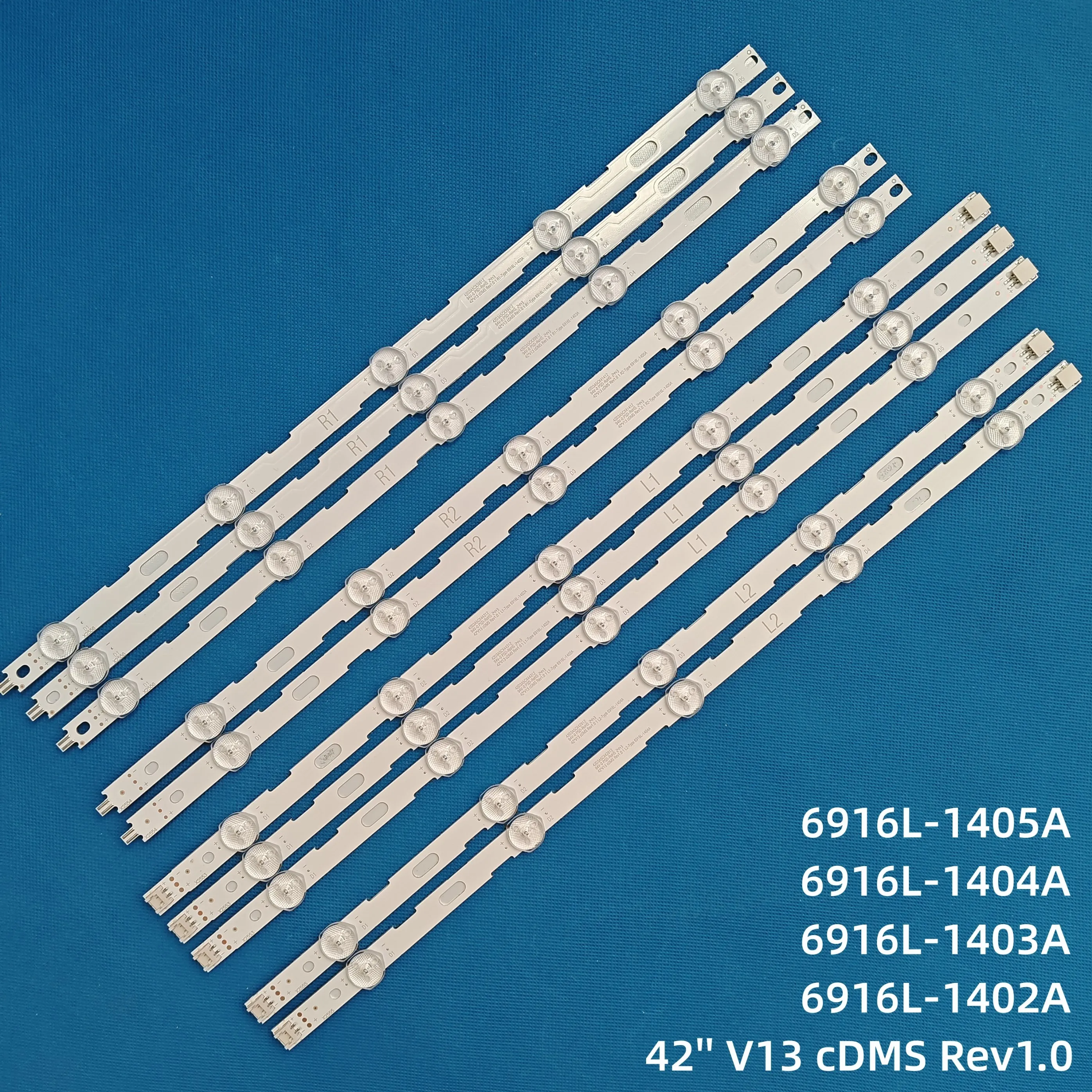 10pcs LED Strip For  42'' V13 cDMS Rev1.0 1 L1 R1 L2 R2-Type 6916L-1402A 6916L-1403A 6916L-1404A 6916L-1405A 42LN5200 42LN5300